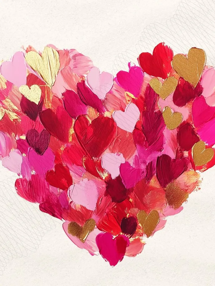 Valentine Day Heart Brushstroke png, Valentine png, Valentines day Png, xoxo png, valentine png designs, Coquette Valentine Png Trendy Vday