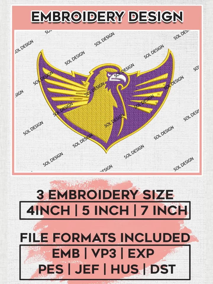 Tennessee Tech Golden Eagles NCAA Team Mascot Logo Machine Embroidery Design, NCAA Tennessee Tech Golden Eagles Team Design Design files, NCAA Team Embroidery Designs, NCAA Machine Embroidery Designs, Digital Download