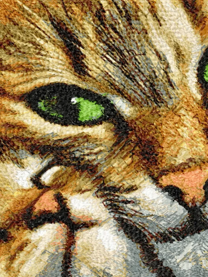 PhotoStitch Cat and Kitten machine embroidery designsdigital embroidery pattern PhotoStitch Machine embroidery motif animal embroidery