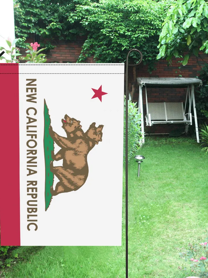 New California Republic Garden Flag