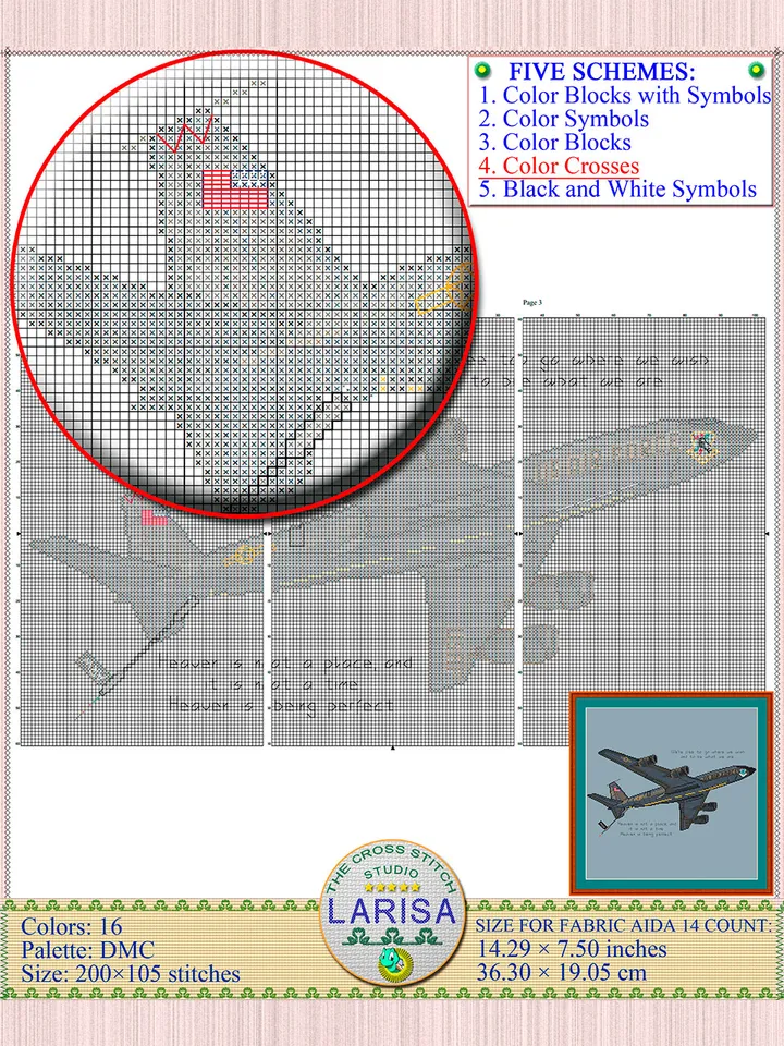 KC-135 Cross Stitch Pattern | KC-135 Stratotanker