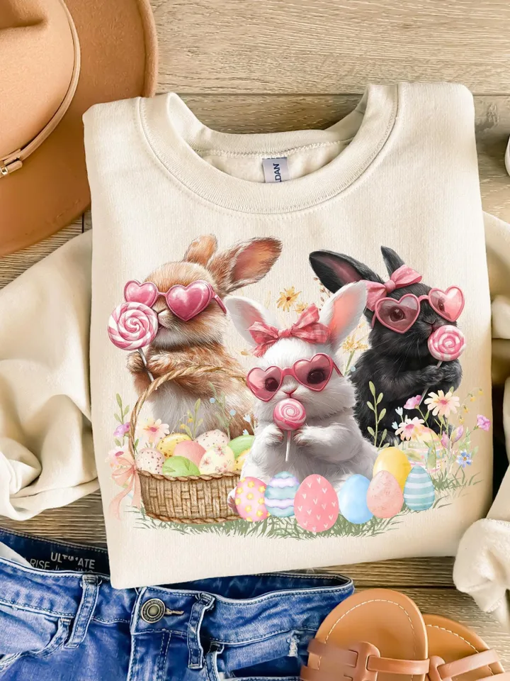Glitter Easter Bunny Coquette PNG Happy Easter png PNG Coquette Bunny PNG Bow Easter Glitter Brushstroke Girls Kids Easter Sublimation