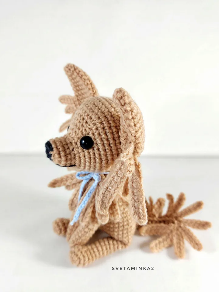 Chihuahua Crochet Pattern Amigurumi Dog. Digital Download. PDF.
