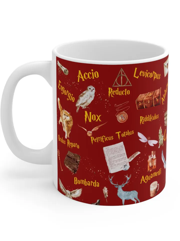 Wizarding World Mug Coffee Cup gift, Magical Tea Mug, Magic School Drinkware, Wizard Fan Present, Witchcraft