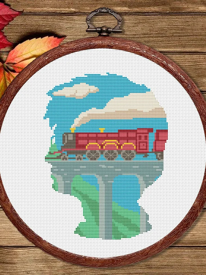 Magic Train Cross Stitch Pattern, Movies Cross Stitch Pattern, Movie Pattern, Wizard Cross Stitch Pattern, TV Cross Stitch Patterns #mv010
