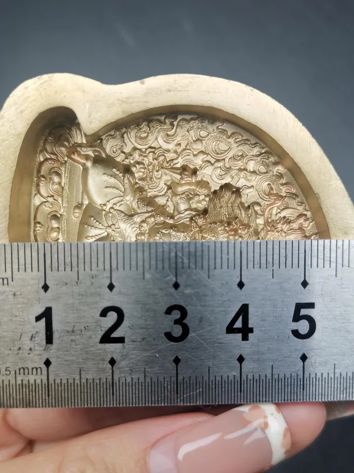Dorje Gotrab Tsa Tsa Mold,Old Version Vajra Armor of Wrathful Guru Rinpoche,5cm Height,Gandhanra Unique Tibetan Buddha Tsha Tsha Mould