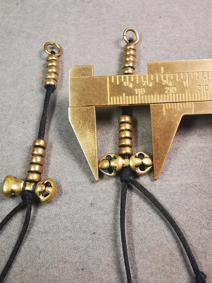 Gandhanra Handmade Tibetan Buddhist Mala Counters,Prayer Bead Counters,with Dorje and Vajra Pendant,Made of Brass