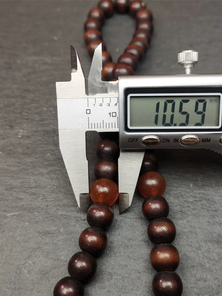 Gandhanra Old Tibetan 108 Prayer Beads,9.6mm Bodhi Root Bead Mala Necklace,39" Length