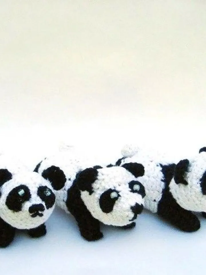 Souvenir toy Panda, amigurumi panda, handmade, panda a pendant on a bag, panda a suspension on the car mirror, kids toy