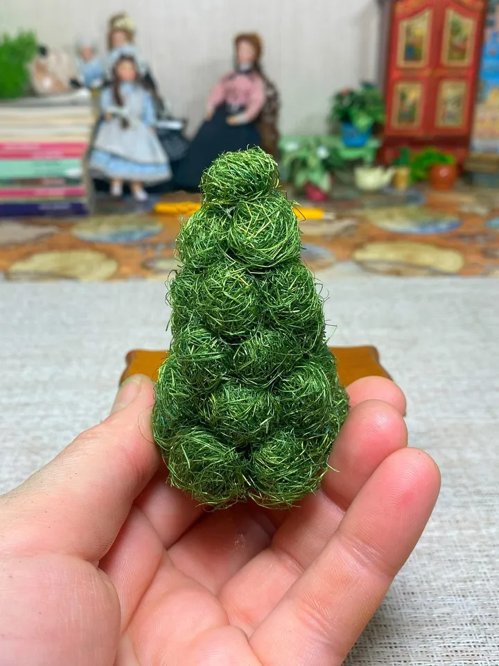 Tutorial. 7 ways to create trees for the Christmas holidays. Dollhouse miniature. Christmas.