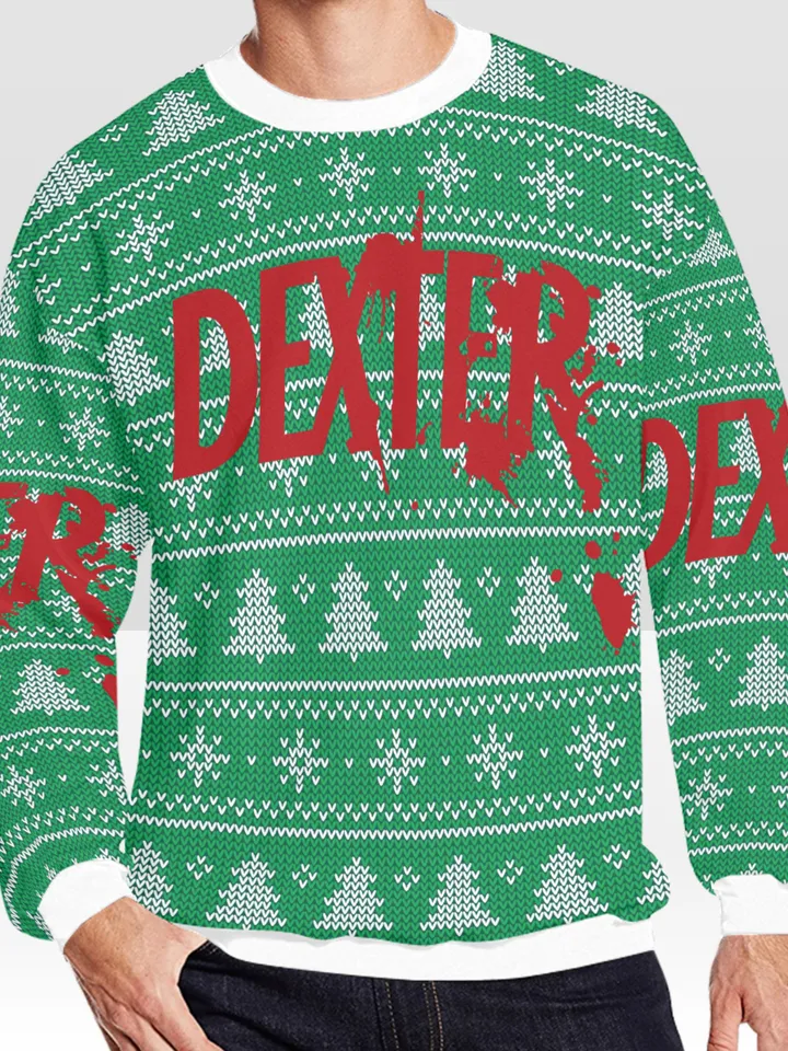 Dexter Ugly Christmas Sweater, Christmas Sweatshirt