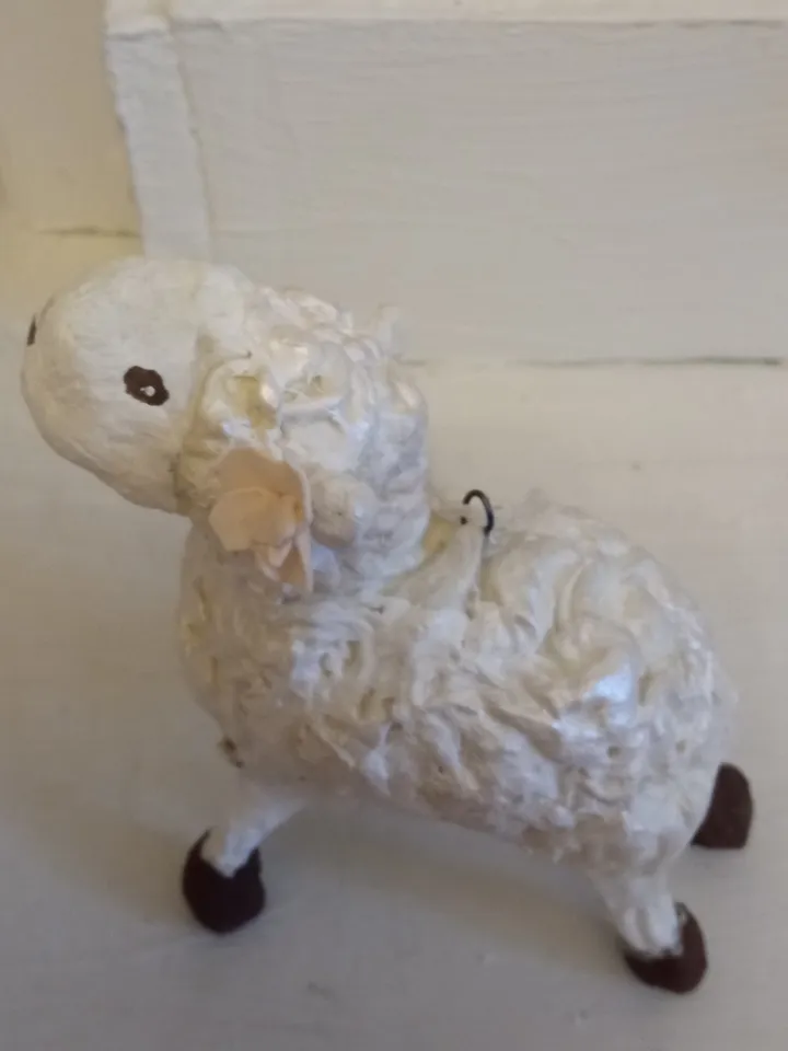Sheep Pendant - Unique Decor for Christmas and Easter Handmade. Christmas tree toy. Easter decor