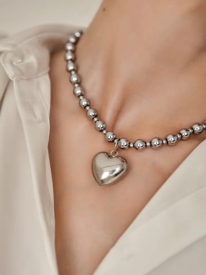 Hematite set (necklace, earrings, bracelet)