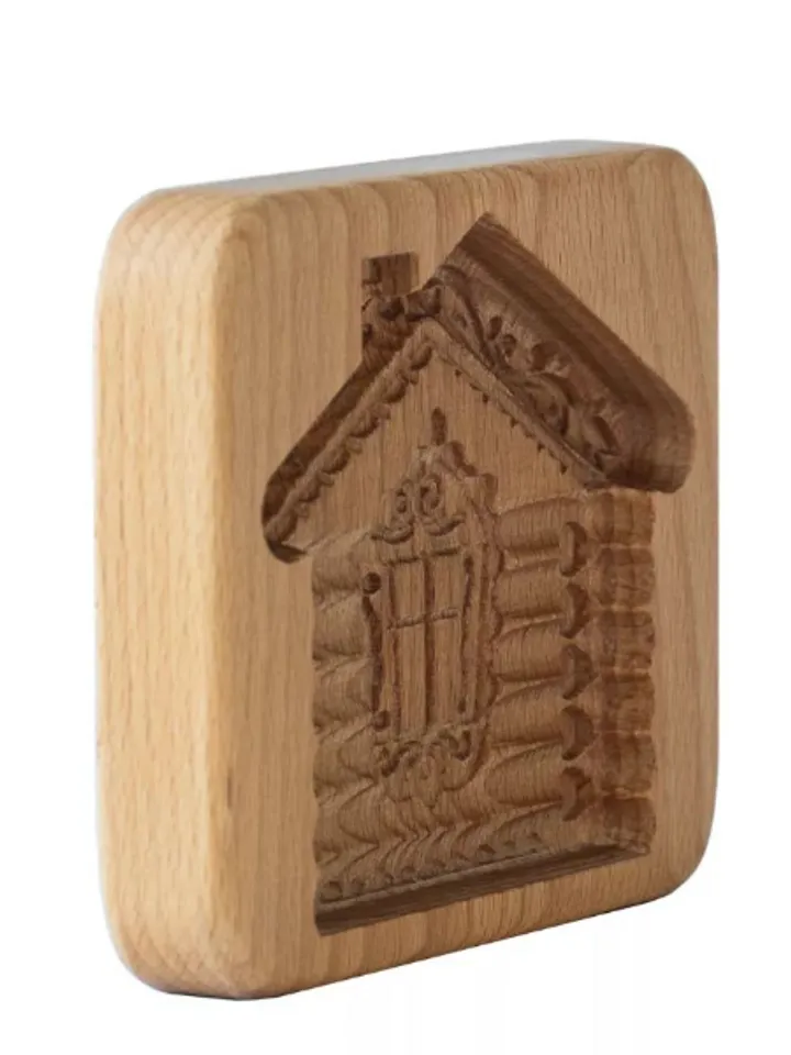 House Embossed cookie mold, cookie cutter, wooden mold, Wooden stamp ,stamp for gingerbread cookies, springerle stamp