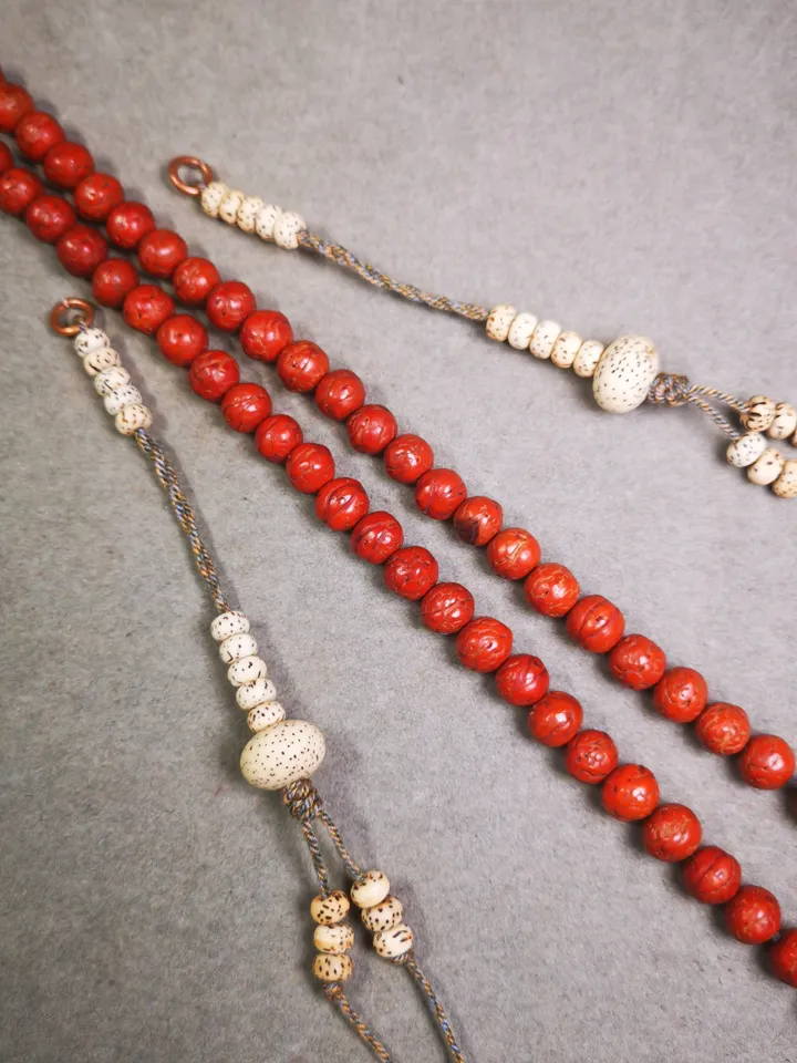 Gandhanra Handmade Tibetan Buddhist Mala Counters,Prayer Bead Counters,Made of Natural Lotus Seed Bodhi Beads