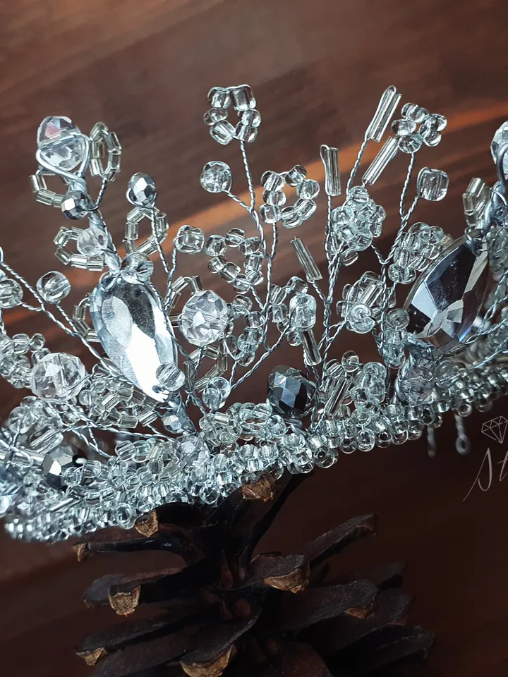 Wedding crown, Headpiece for bridal,Tiara, Wedding tiara, diadem, Tiaras for bride, Bridal crown, Bridal headpiece, Transparent crown