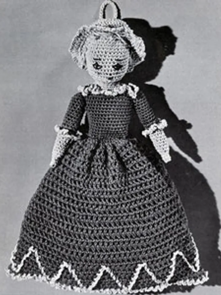 FREE Vintage Crochet Pattern Pretty Prunella Doll Pattern Digital Download PDF