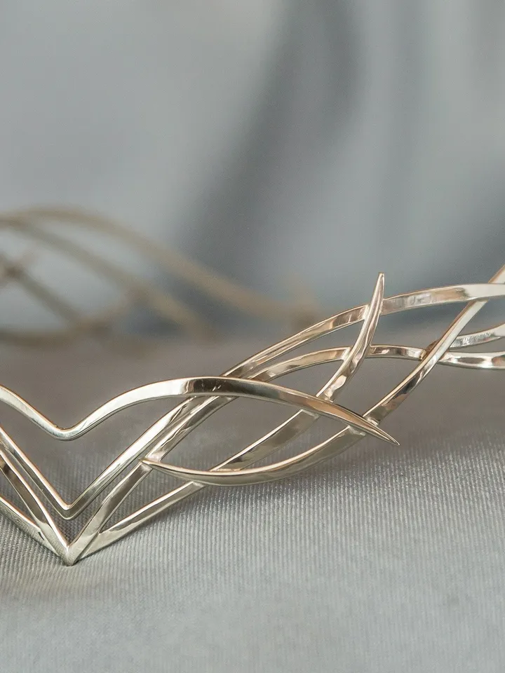 Wedding tiara bridal diadem Elven crown Jewelry Diadem fantasy circlet fairy Tiara bridal headband fantasy Tiara Nimueh
