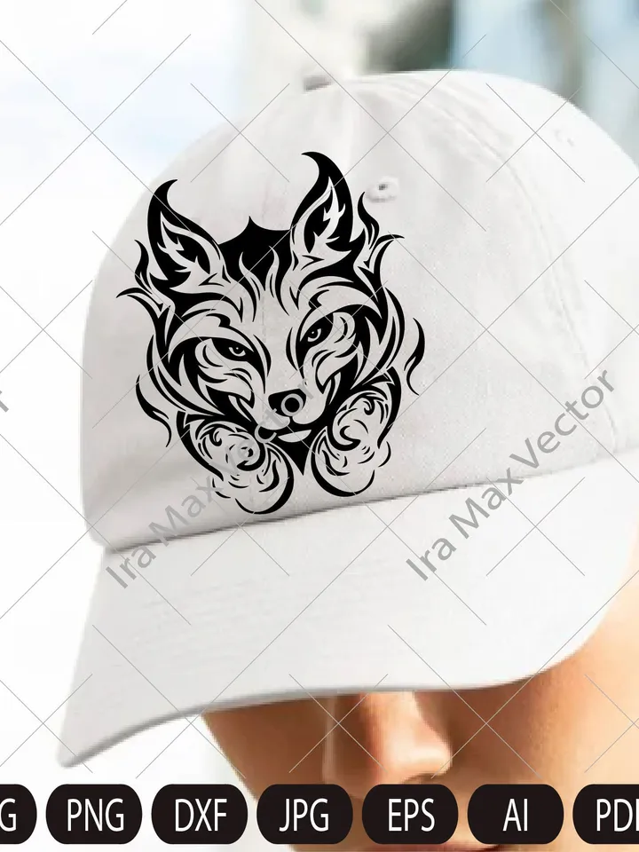 FOX Face svg / Fox Head svg / Fox svg /Fox Mascot svg / Fox Printable / Fox heraldic/ INSTANT DOWNLOAD