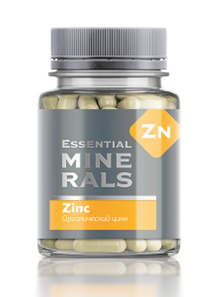 Organic Zinc - Essential Minerals, capsules 60 pcs.