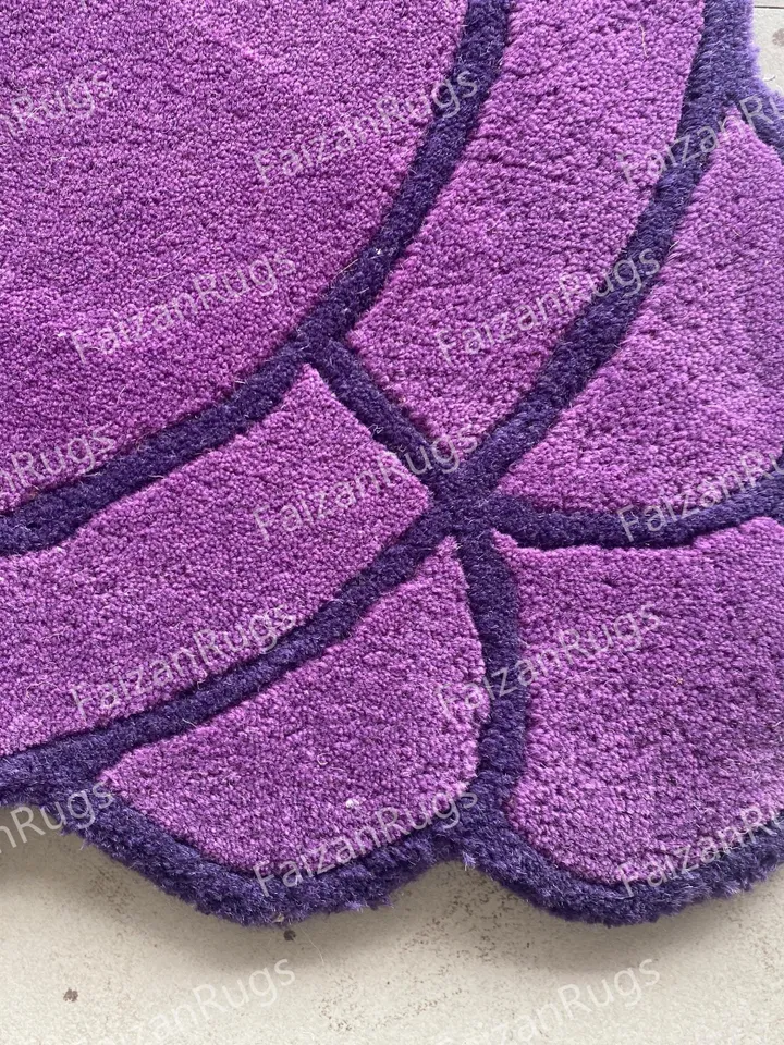 Stunning Purple Hand tufted rug 100% wool for kids room, living room, bed room in any size 4x4,5x5,6x6,8x8,9x9,10x10Hurry up guys!!!