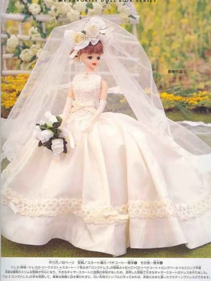 Clothes for Fashionable Dolls Japanese Magazine Sewing Pattern Wardrobe Clothes for Dolls Digital Download PDF