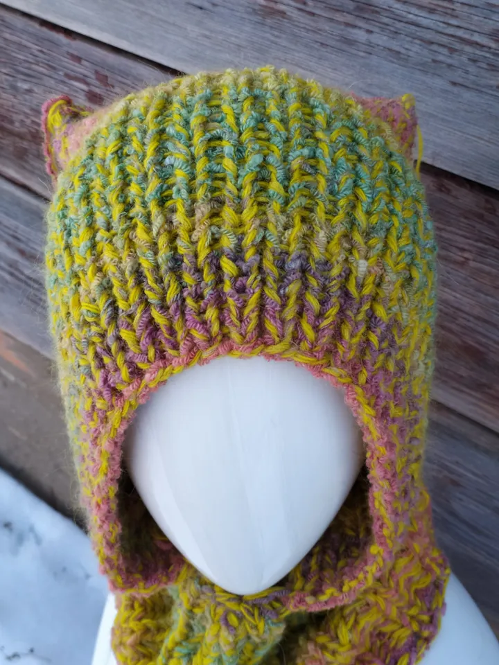 Boho hood with ears