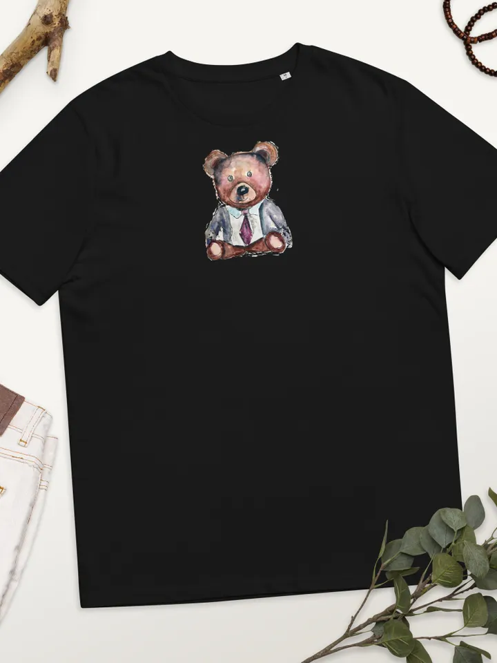 Teddy bear Unisex organic cotton unique design t-shirt