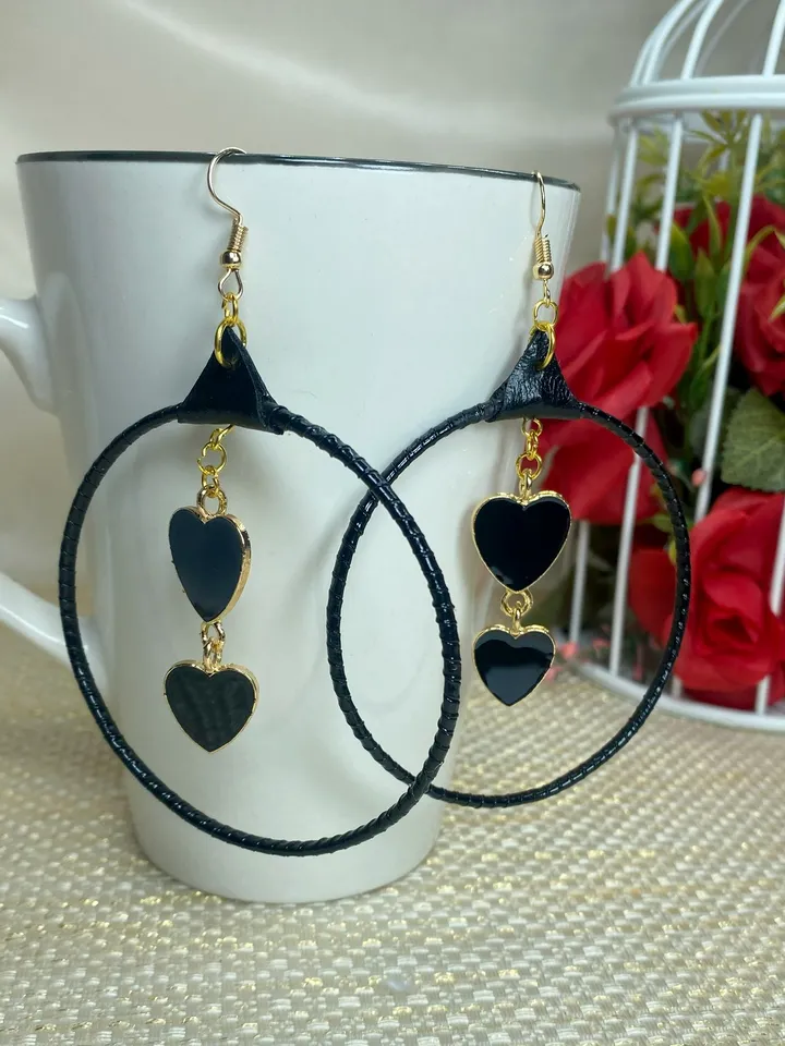 Handmade ring earrings. Bijouterie.