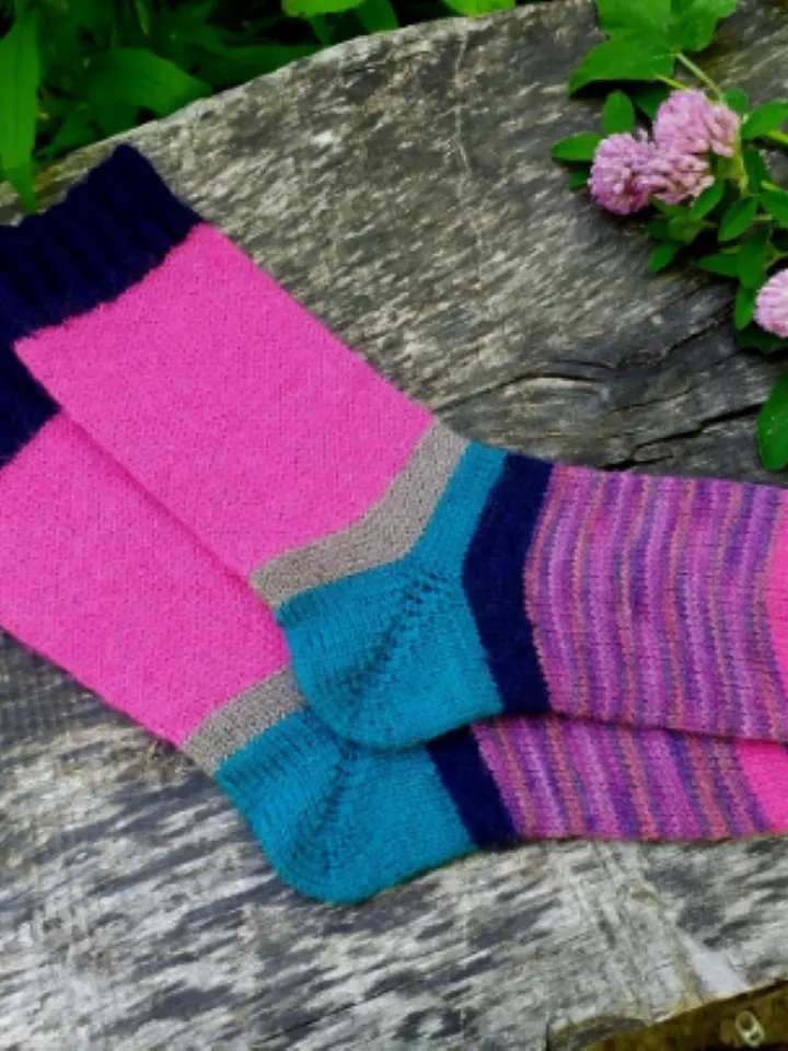 Handmade womens socks | Warm knitted accessory