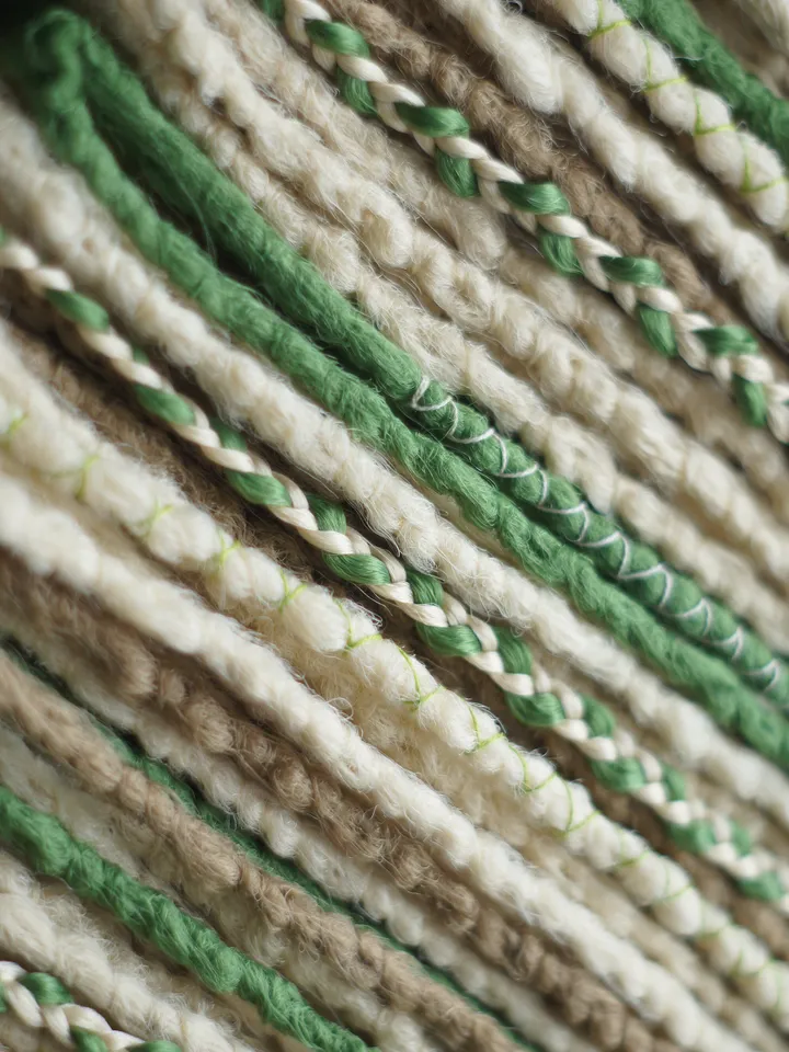Boho Blonde Herbal Green Dread Extensions Mixed Braid Set Single or Double Ended SE DE for Custom Styling Hippie Goddess Volume Texture