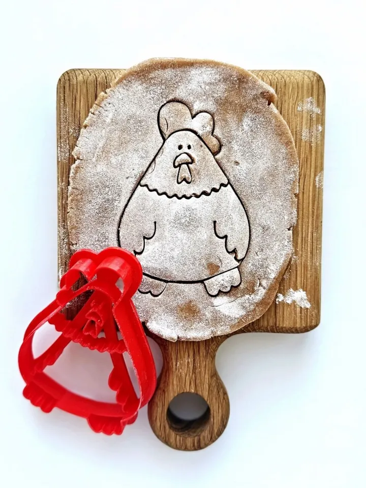 Bunny for Easter cookie cutter Custom stamp for cake topper gingerbread decor cutters sugar cookies polimer clay