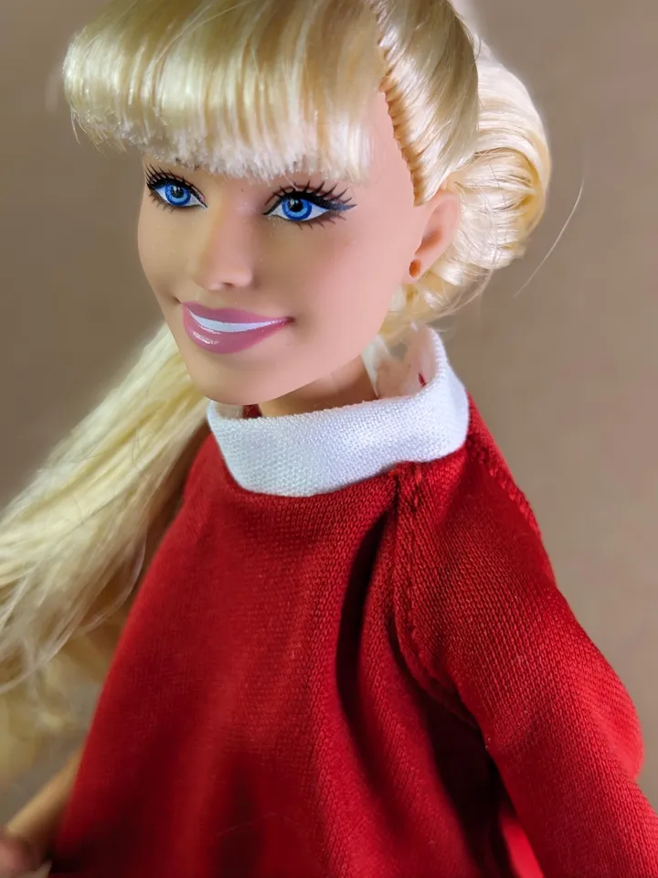 Mrs. Claus Santa Christmas costume for 1/6 scale fashion female dolls
