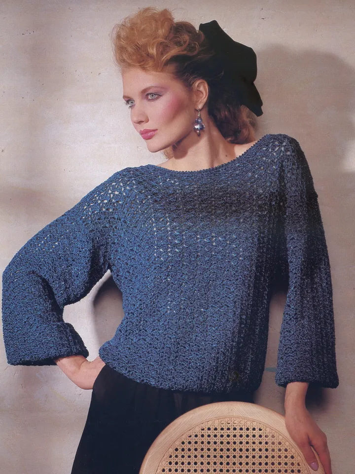 Vintage Crochet Pattern 242 Yucatan Pullover Women