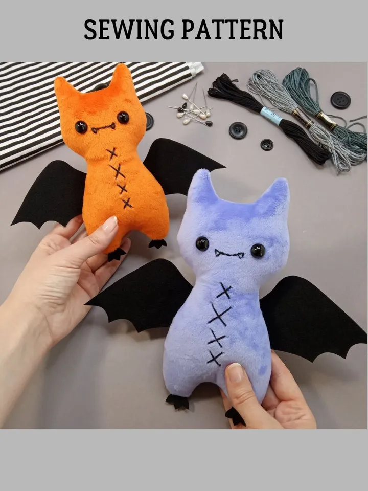 Plush Bat Sewing Pattern PDF
