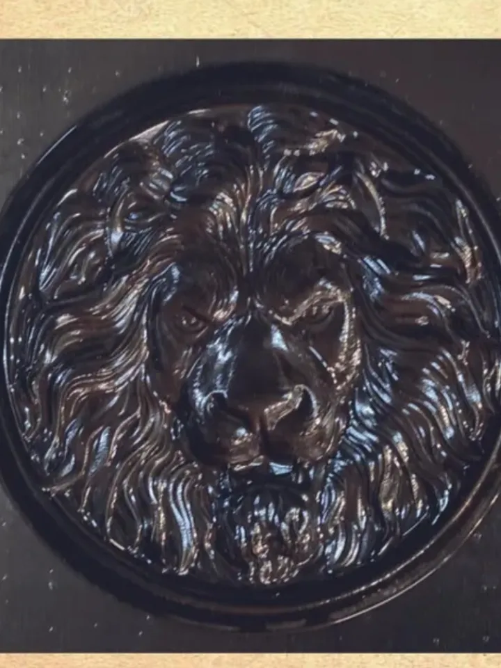 Plastic mold for concrete and gypsum "Lion" DIY 10,62"10,62"1,57 in