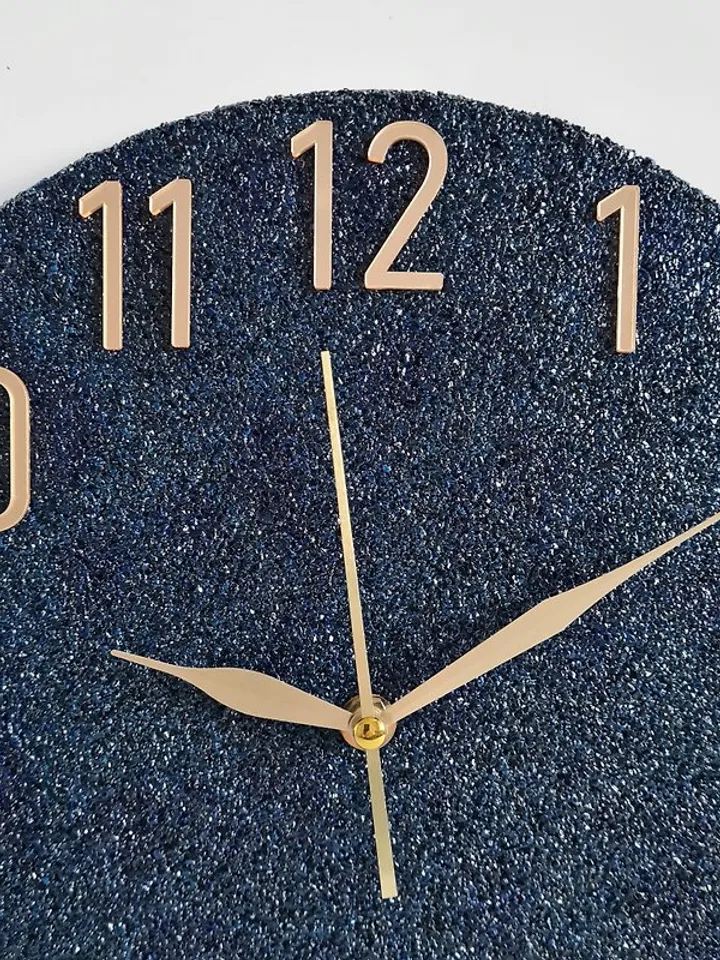 Marble wall clock 30 cm Unique wall clock Silent wall clock Custom wall clock
