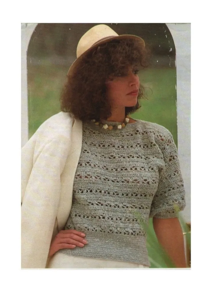 Top crochet pattern, summer top crochet, women top crochet pattern