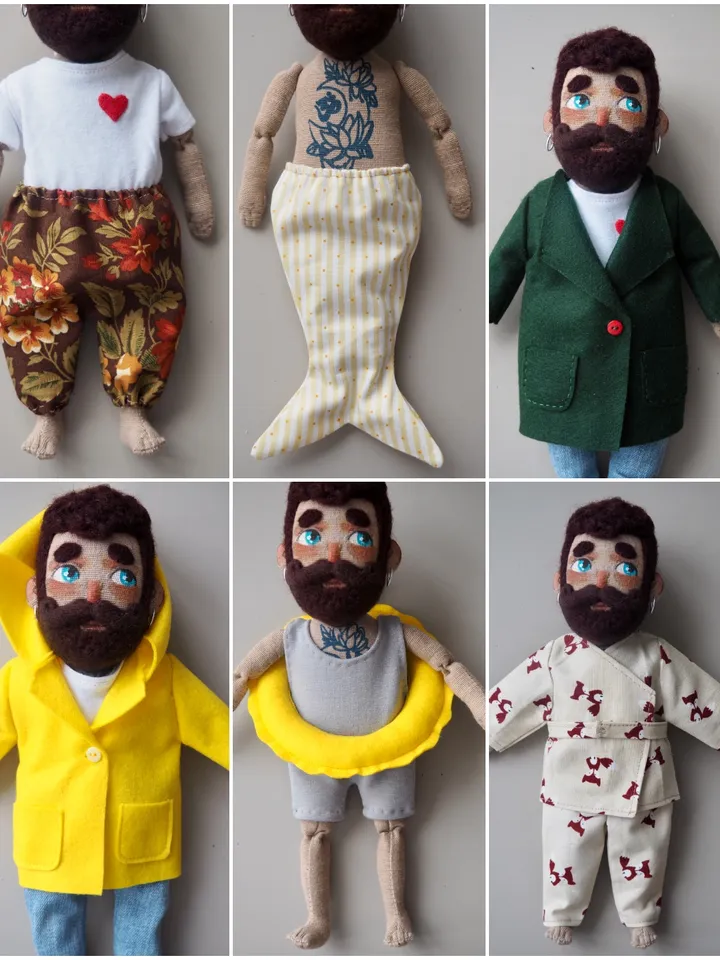 PDF sewing pattern Clothes for Rockanddoll