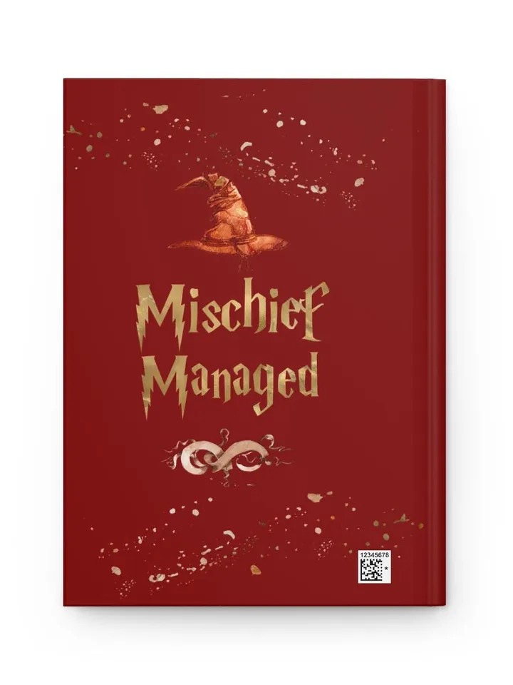 Wizarding World Hardcover Journal, Magic Notebook, Spell Book, Fantasy Diary, Gift, Magic gift Matte Journal