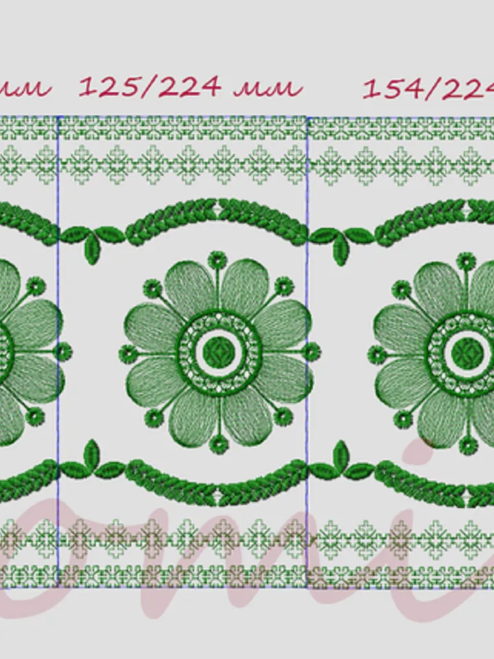Border Morning   Embroidery Design  D