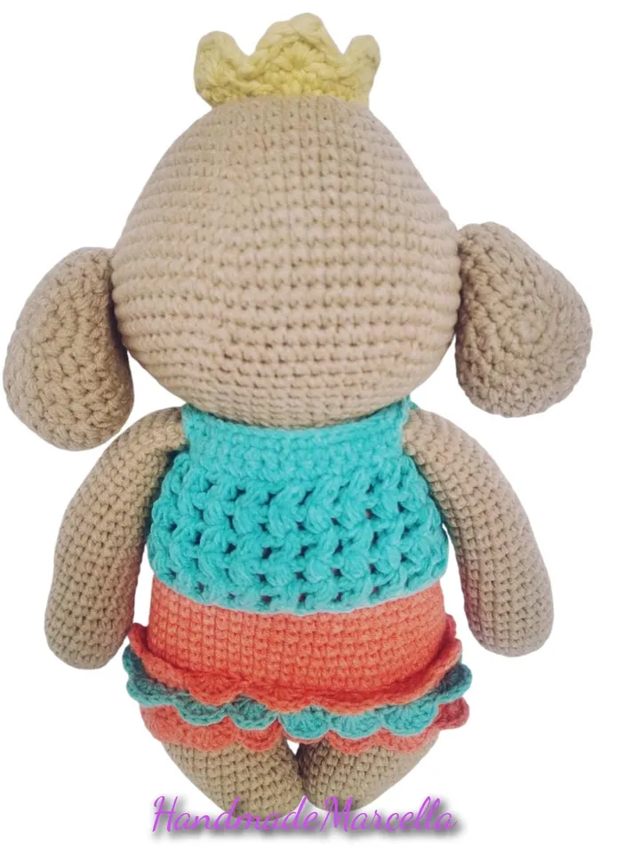 Eva the Elephant β 28 cm Crochet Amigurumi β Soft Organic Cotton Baby Toy β Handmade Elephant Plush β Baby Shower Gift β Cuddly Doll