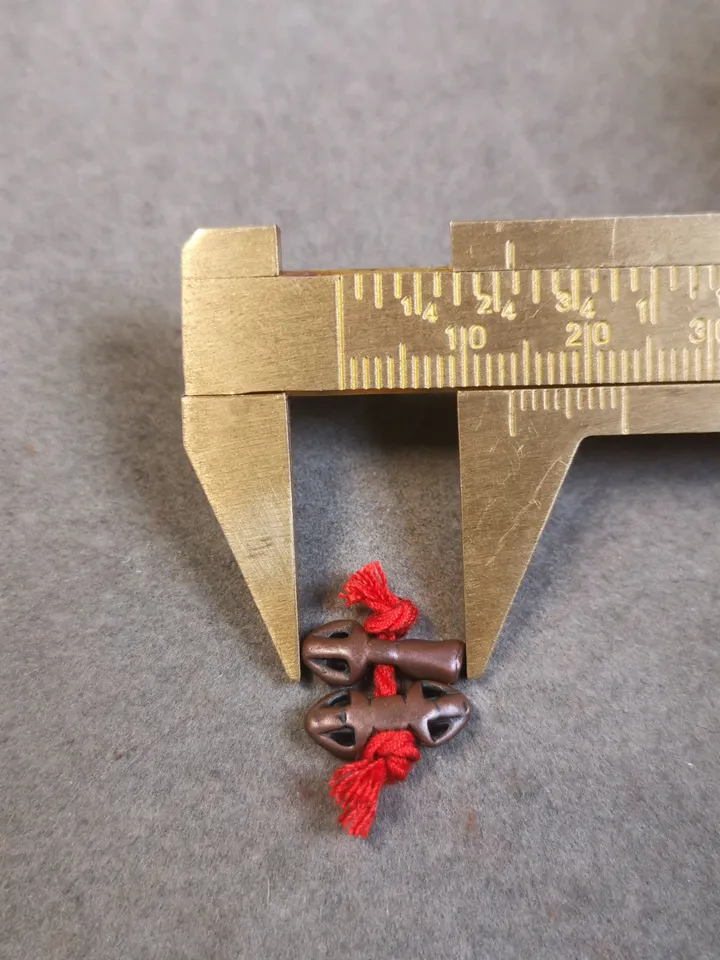 Gandhanra Handmade Tibetan Amulet Pendant,Mini Vajra and Dorje Bell, Mala Marker Bead Accessories, Made of Brass