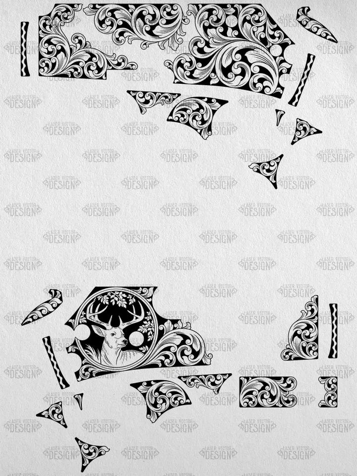 VECTOR DESIGN Marlin 1895 SBL Scrollwork and deer