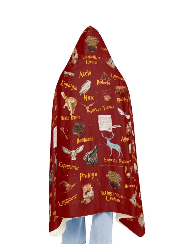 Wizarding World Snuggle Blanket ; Magic School Snuggle Blanket Owl Key Magic World Custom Wizard Snuggle Blanket Gift Baby Magic WBB12