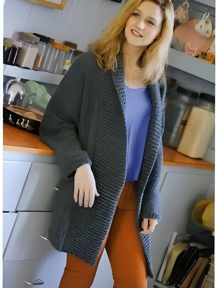 Cardigan pattern, long cardigan pattern, coat women pattern easy crochet pattern pdf
