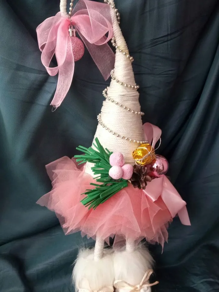 Magic tree with handmade legs Christmas presents Christmas decorations Xmas