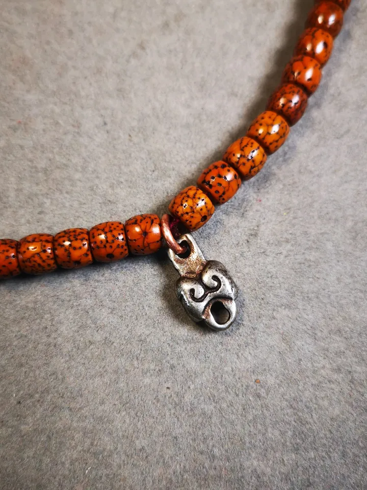 Gandhanra Handmade Mala Counter, Mala Pendant Connecting Ring, Prayer Beads Accessories,Made of Cold Iron