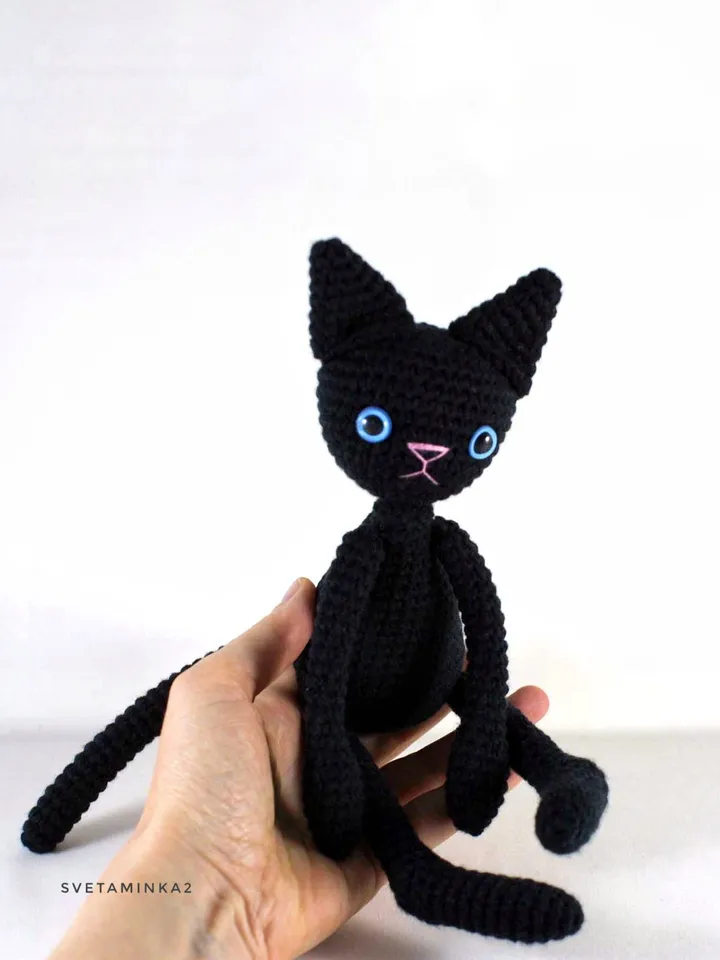 Crochet Cat Pattern. Amigurumi Cat Pattern. Cute Amigurumi Stuffed Toy. Digital Download. PDF.