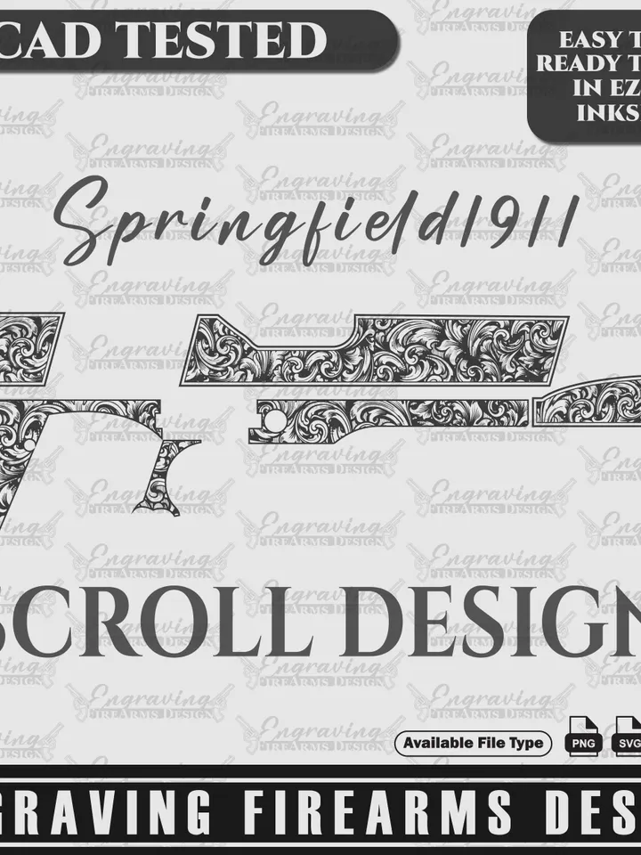 Engraving Firearms Design Springfield1911 Scroll Design